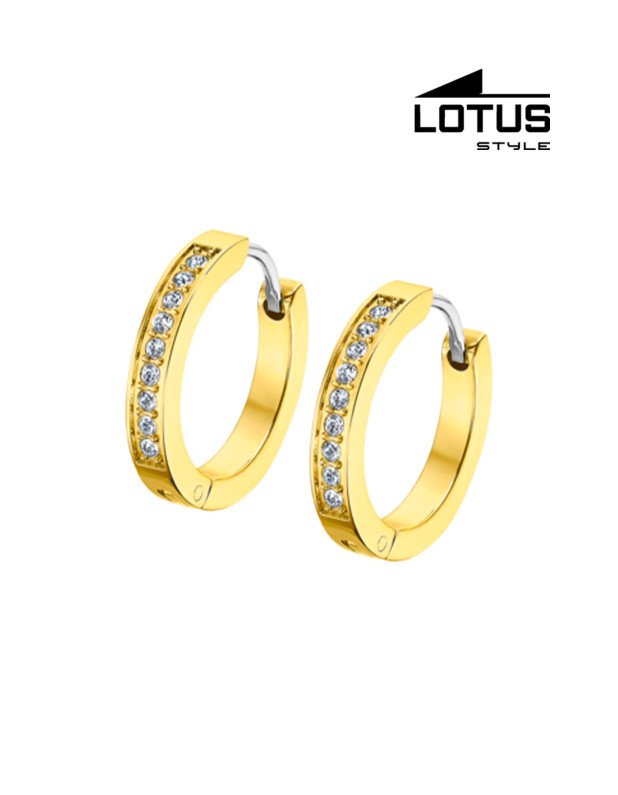 LOTUS STYLE STAINLESS STEEL EARRINGS